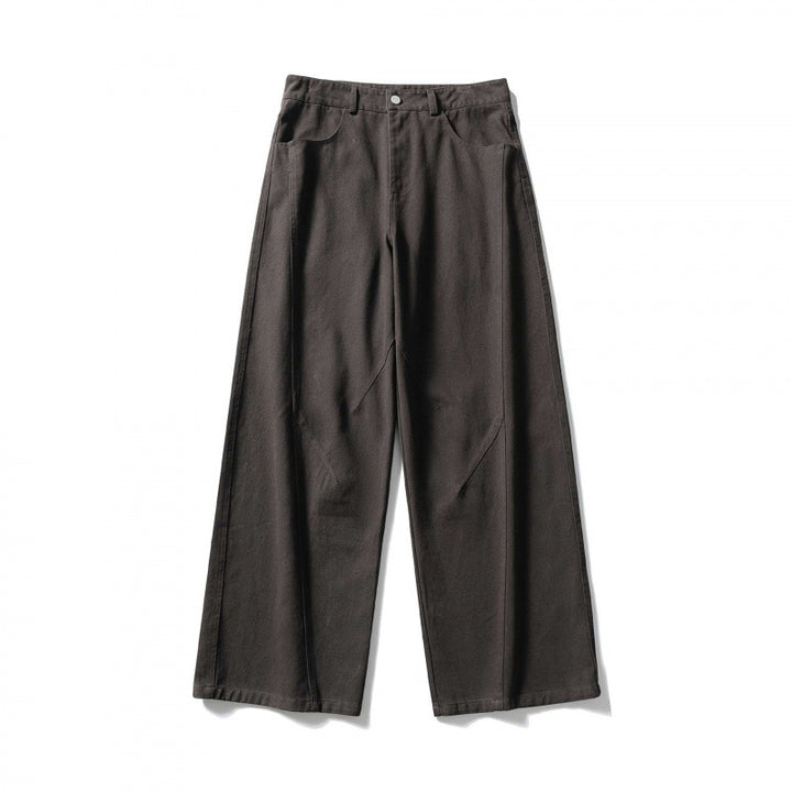 Damen Palazzo-Jeanshose mit hoher Taille, weitem Bein und Ziernähten Echo Archiv