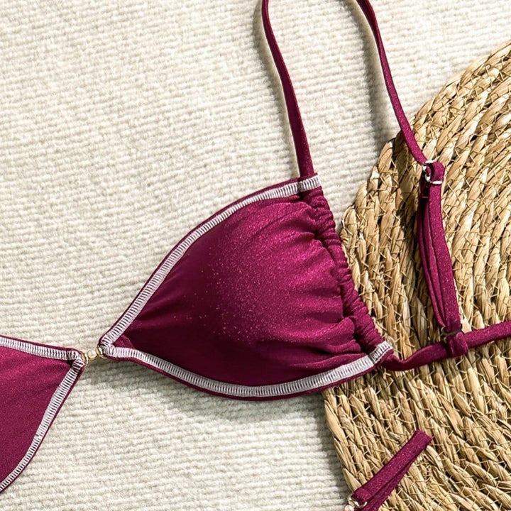 Damen Triangel-Bikini mit glitzernden Akzenten Echo Archiv