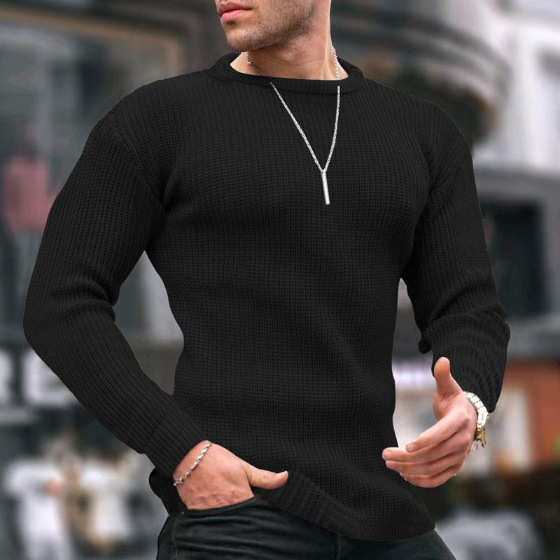 Herren Strickpullover mit strukturiertem Muster Echoarchiv
