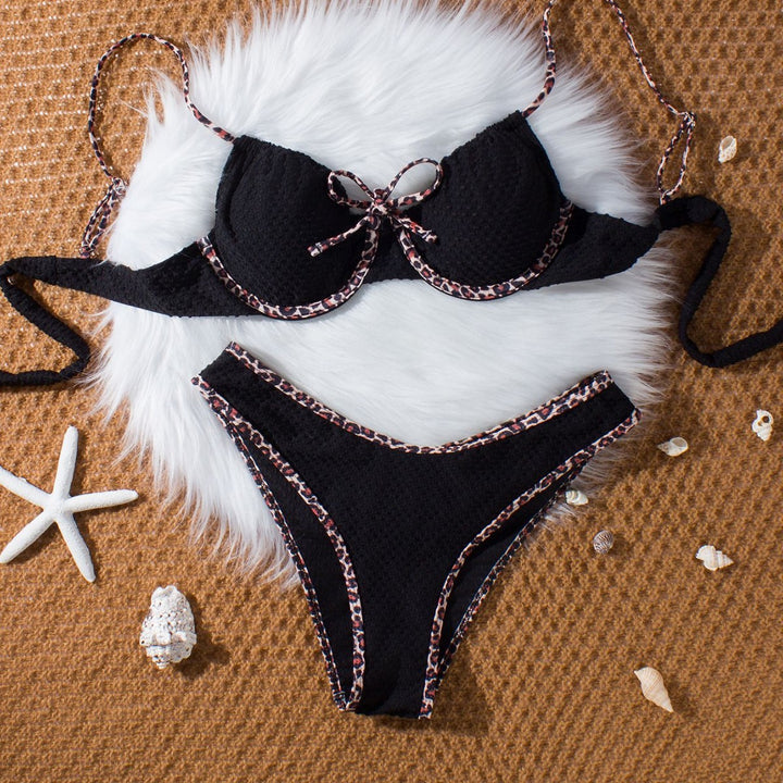 Damen Push-Up Bikini mit tierischem Akzent Echo Archiv