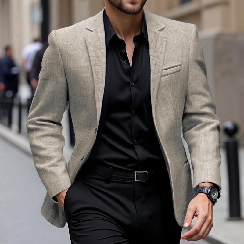 Herren eleganter strukturierten Blazer Echoarchiv