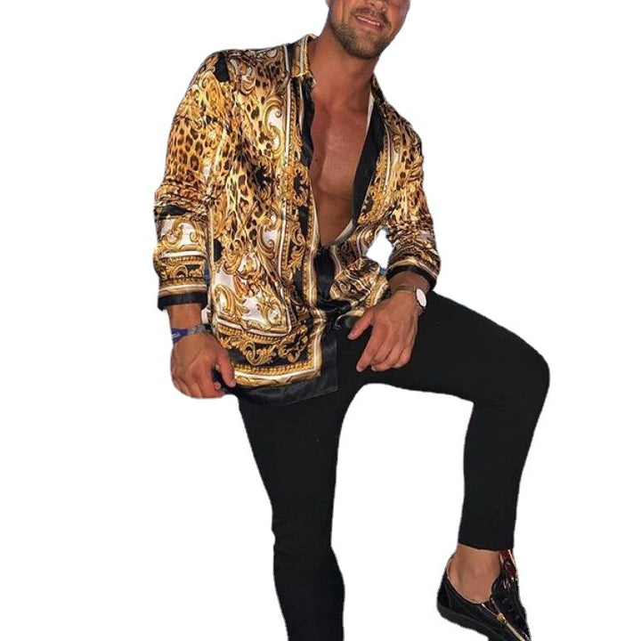Herren Elegantes Casual-Hemd im modernen Barockdesign Echoarchiv