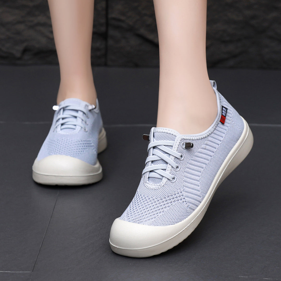 Damen nan leichter atmungsaktiver Strick-Slip-On Freizeitschuh mit stoßdämpfender Leichtlaufsohle Echo Archiv