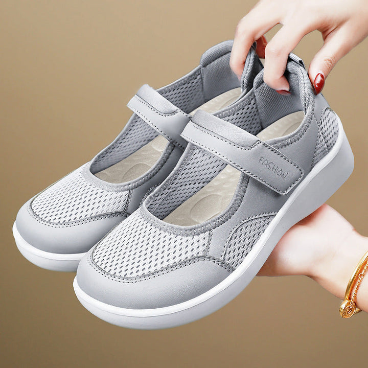 Damen Modische Sneaker mit Klettverschluss Echo Archiv
