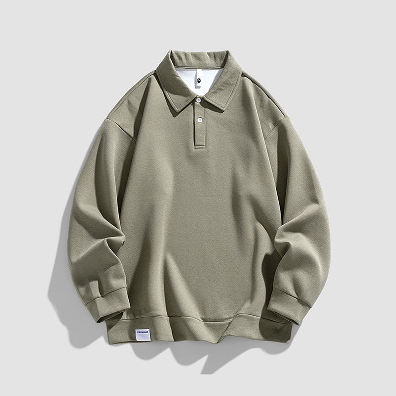 Herren lässiges Poloshirt mit oversized Schnitt und detailverliebtem Kragen Echoarchiv
