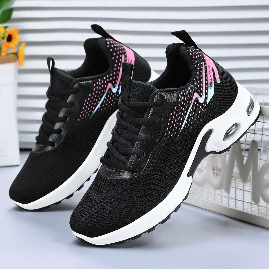 Damen nan sportlicher Mesh-Laufsneaker mit sichtbarer Air-Dämpfung, atmungsaktivem Strickoberteil und ergonomischer Komfortsohle Echo Archiv
