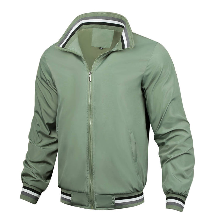 Herren Sportliche Bomberjacke mit modernen Kontrastdetails und hohen Kragen Echoarchiv