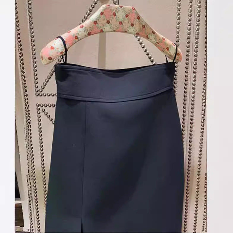 Damen Eleganter Bleistiftrock mit Schlitz Echoarchiv