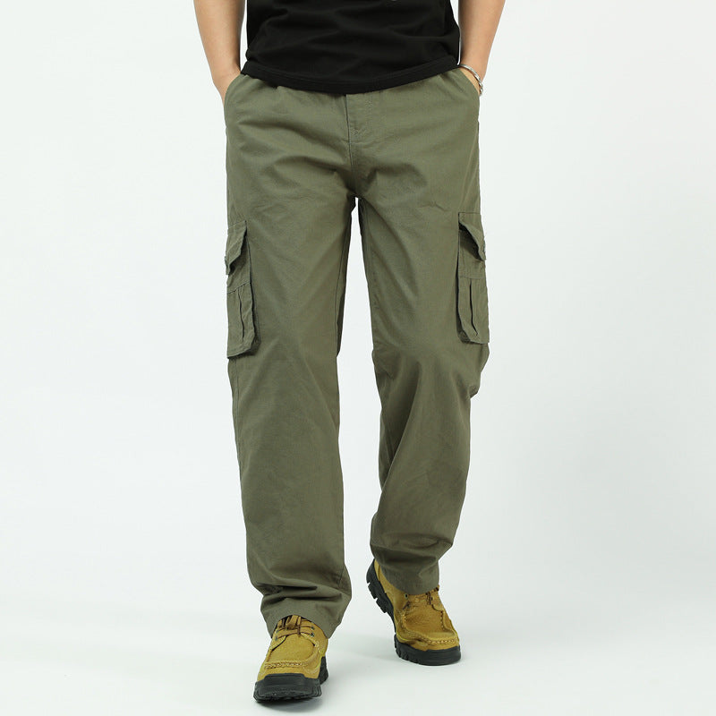 Herren Baumwoll-Twill Cargohose im Relaxed-Fit mit geradem Bein und großem Klappfach Echo Archiv
