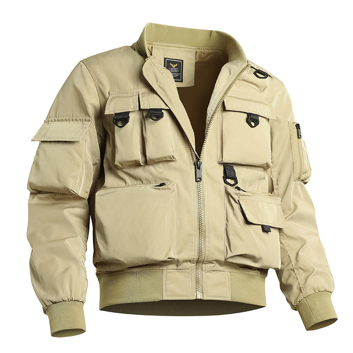 Herren taktische Bomberjacke mit multifunktionalen Utility-Taschen Echoarchiv