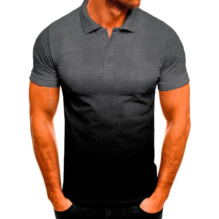Herren Poloshirt mit modernem Farbverlauf und atmungsaktivem Schnitt Echoarchiv