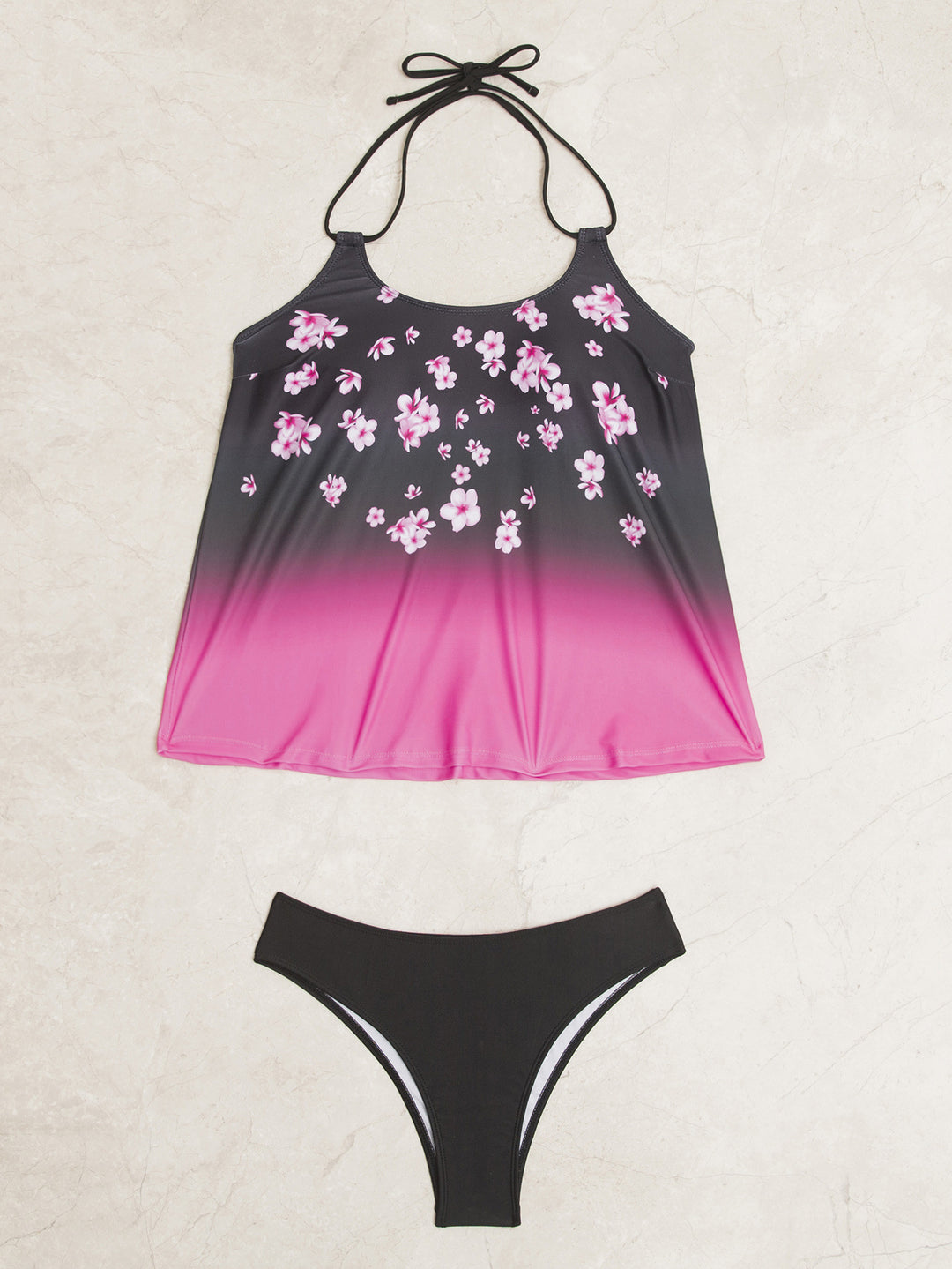 Damen Tankini-Set mit modischem Muster und lässigem Schnitt Echo Archiv