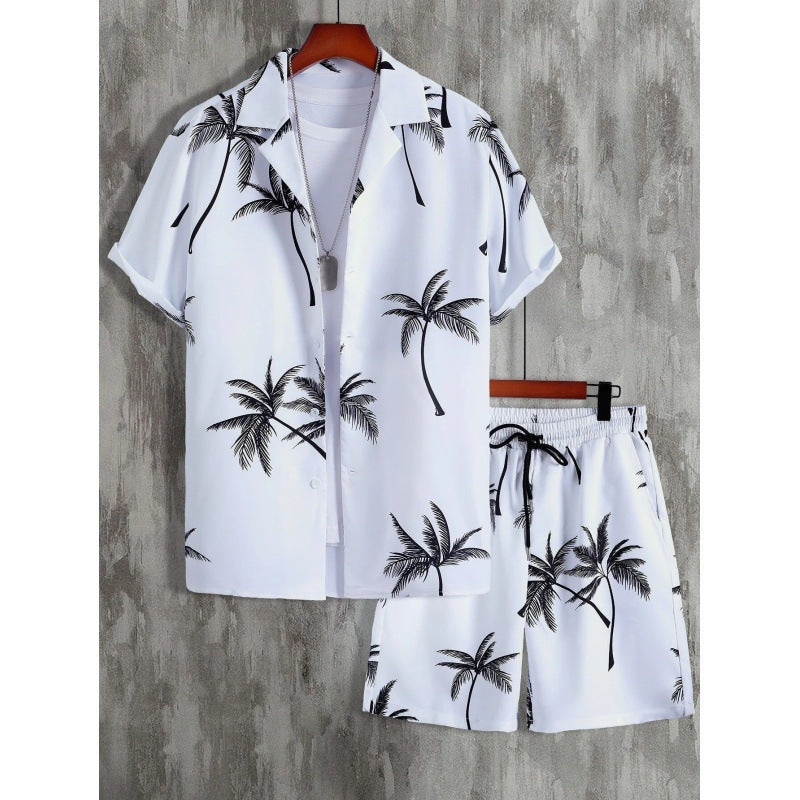 Herren Kurzarm-Hemd und Shorts Set Echoarchiv
