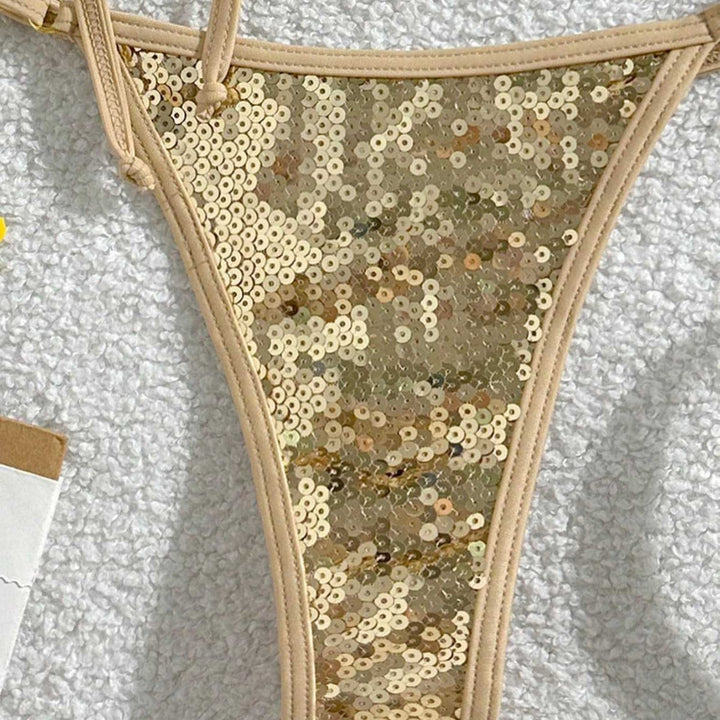 Damen Glitzernder Triangel-Bikini Echo Archiv