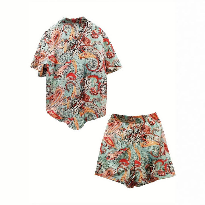 Herren Kurzarm-Hemd und Shorts Set Echoarchiv