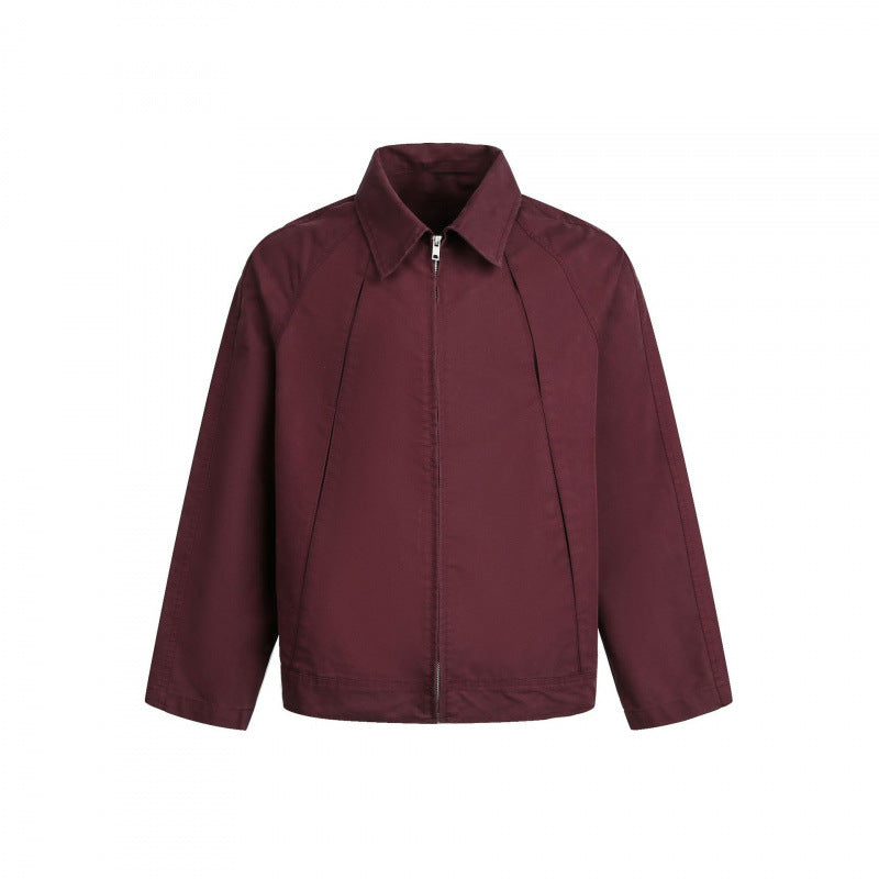 Herren Boxy-Reißverschlussjacke mit Raglanärmeln und markanten Teilungsnähten Echo Archiv