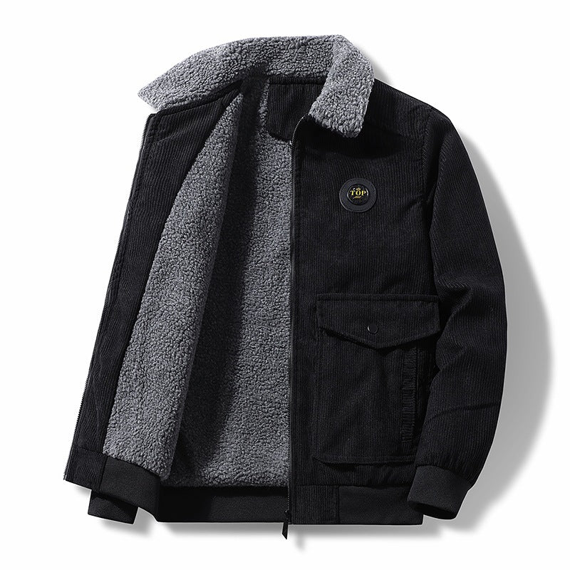 Herren  Cordura-Sherpa-Futter Bomberjacke mit Klappen-Nutzertaschen Echo Archiv