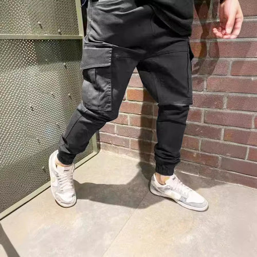 Herren Cargo-Hose mit elastischen Bündchen und praktischen Taschen Echoarchiv