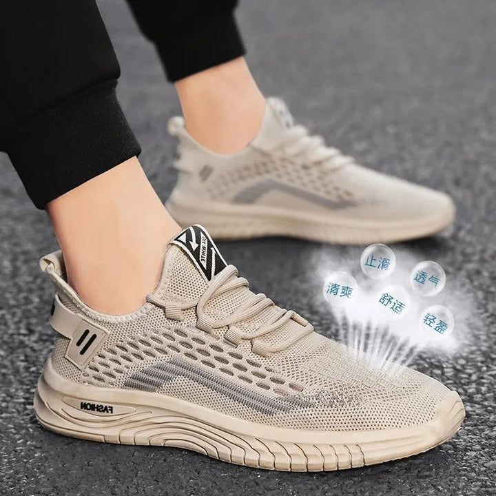 Herren Leichter Strick-Sneaker mit gepolsterter Komfortsohle und atmungsaktivem Mesh Echoarhiv