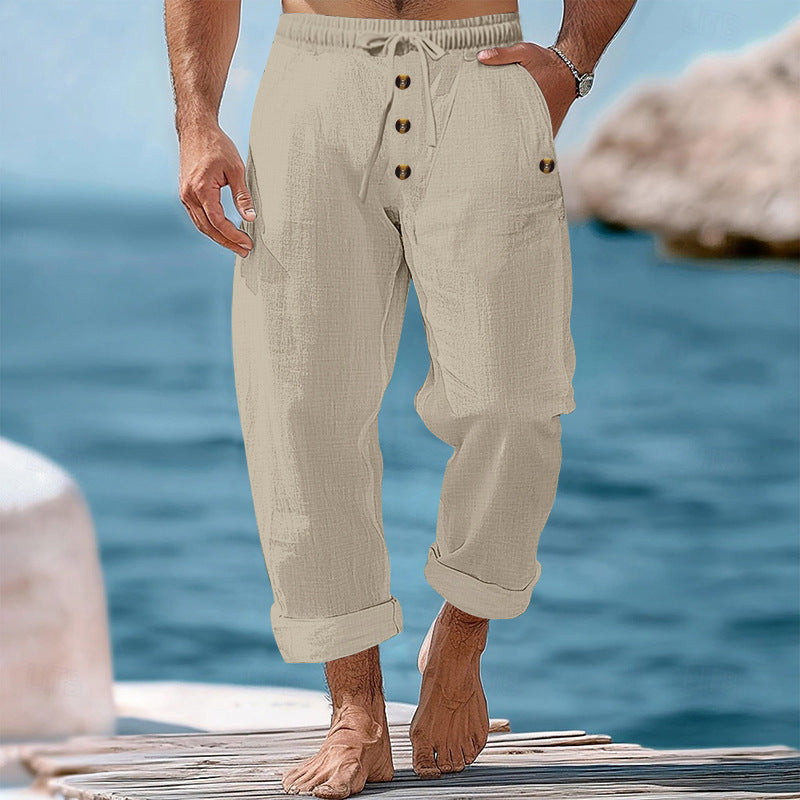 Herren lässige Freizeit-Hosen mit verstellbarem Bund und praktischen Taschen Echoarchiv