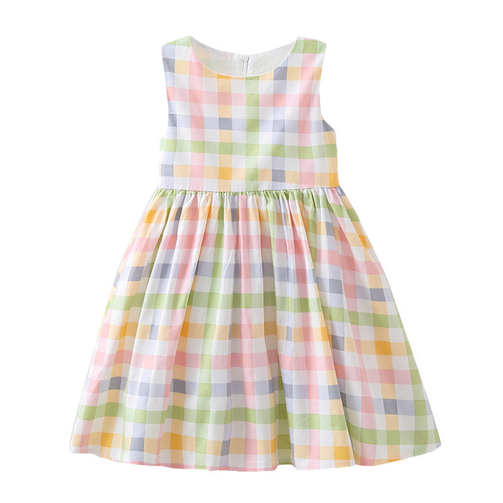 Mädchen Sommerkleid mit kariertem Design Echo Archiv