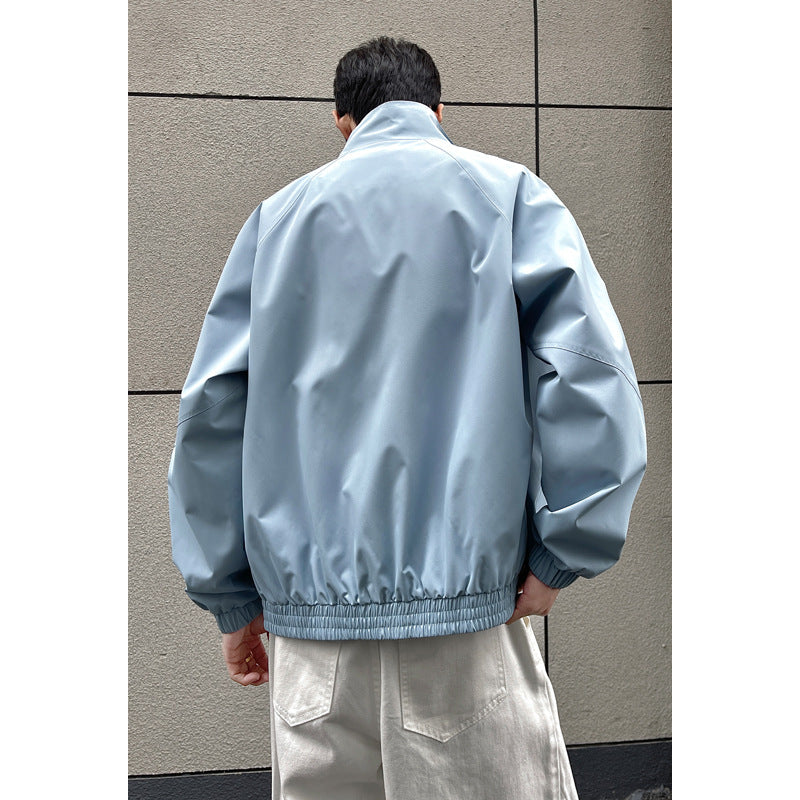 Herrenmode Übergangsjacke mit kontrastierendem Kragen Echo Archive