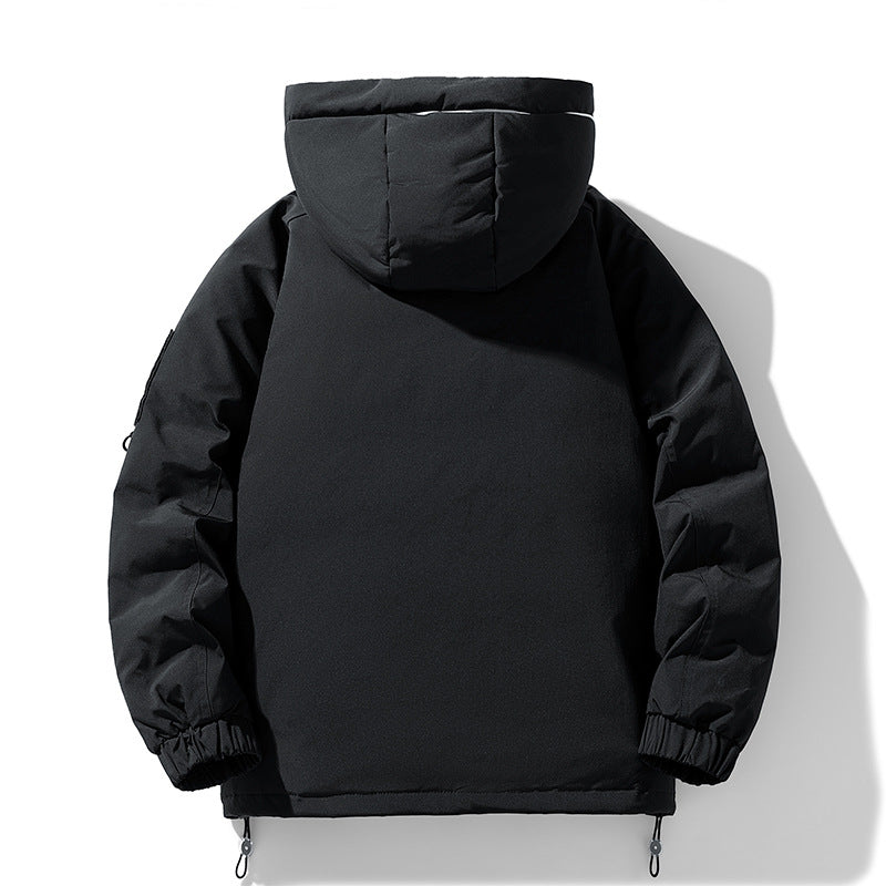 Herren warm gefütterte Winterjacke mit verstellbarer Kapuze und vielen Taschen Echoarchiv