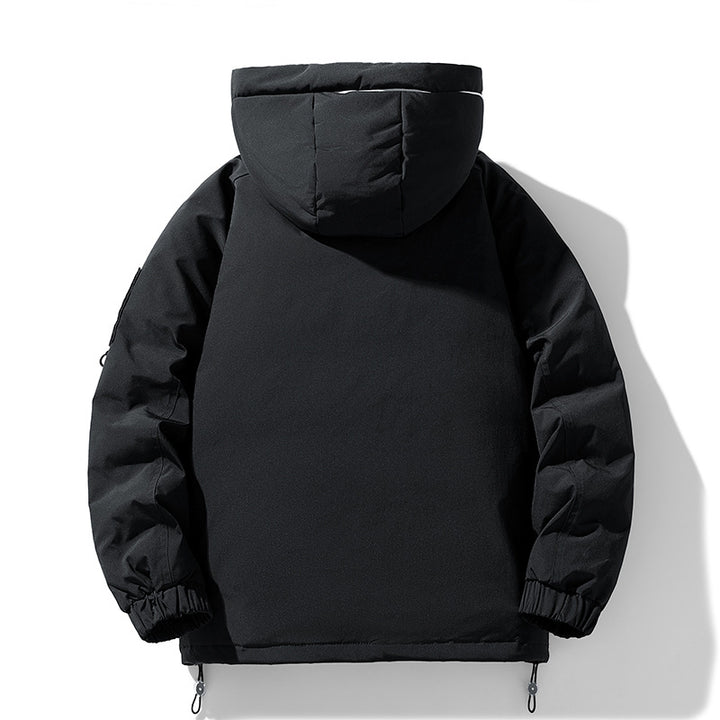 Herren warm gefütterte Winterjacke mit verstellbarer Kapuze und vielen Taschen Echoarchiv