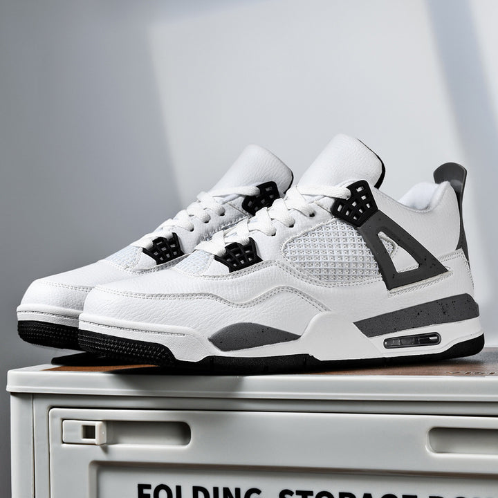 Herren retro-urbaner High-Top Sneaker mit Netzpaneel, verstärkter Fersenkappe und dämpfender Air-Unit – Norré