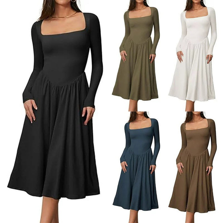 Damen Elegantes Langarm-Sommerkleid Echo Archiv