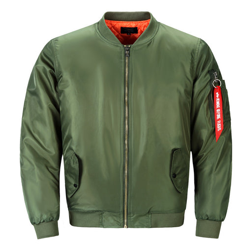 Herren Pilotenbomberjacke im Aviator-Look mit Nylonoberfläche und Utility-Ärmeltasche Echoarchiv