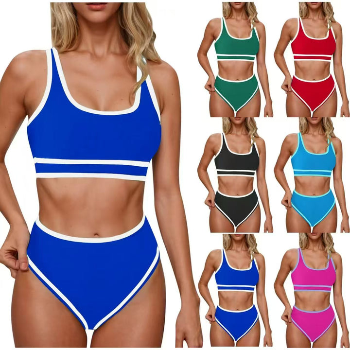 Damen Sportliches Hochtailliertes Bikini-Set Echo Archiv