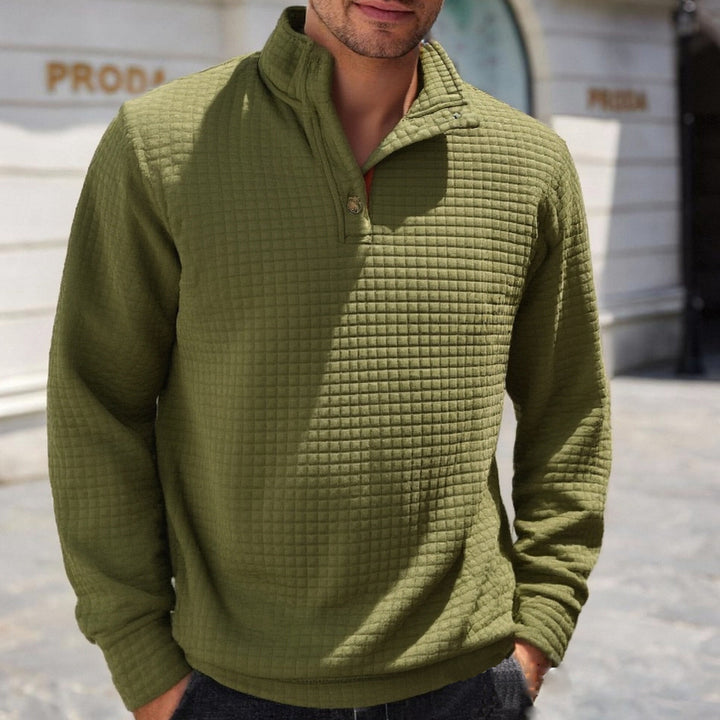 Herren stylischer Pullover mit modischem Stehkragen Echoarchiv