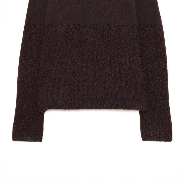 Damen nan cropped Strickpullover mit Schmuckkragen und Raglanärmeln Echo Archiv