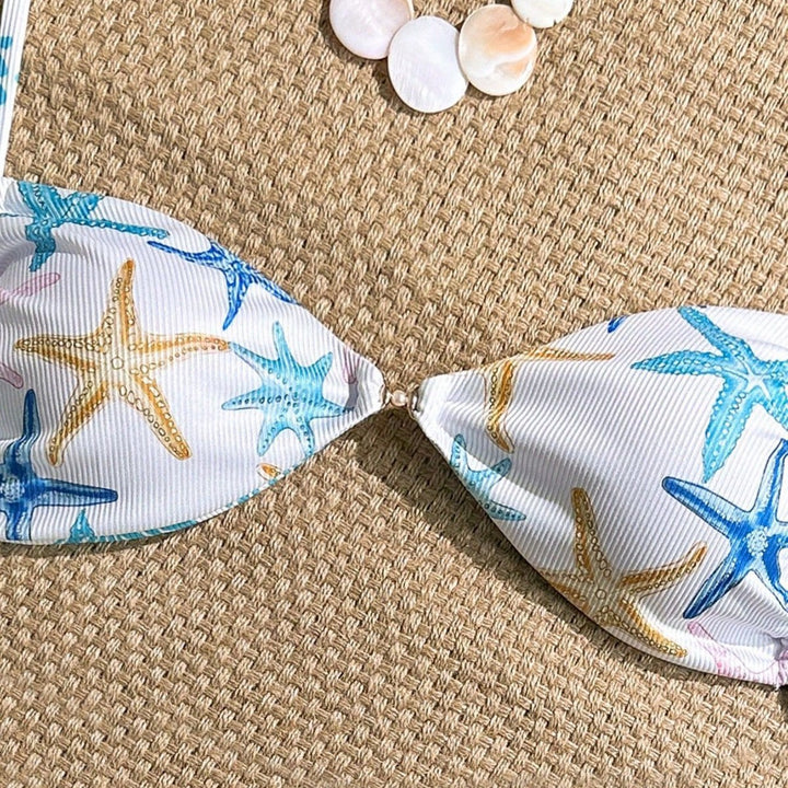 Damen Triangel-Bikini mit maritimen Sternenmuster Echo Archiv