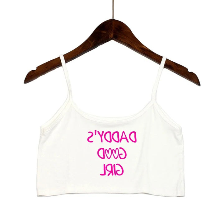 Damen modisches Crop-Top mit verzierten Trägern Echo Archiv
