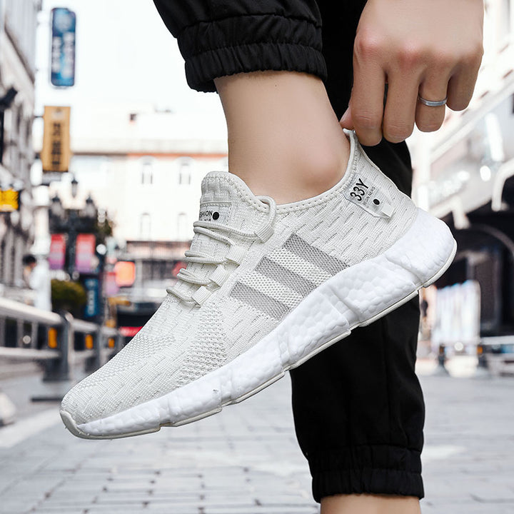 Herren Atmungsaktive Strick-Sneaker mit dämpfender Schaumsohle und Stretch-Fersenlasche Echoarchiv