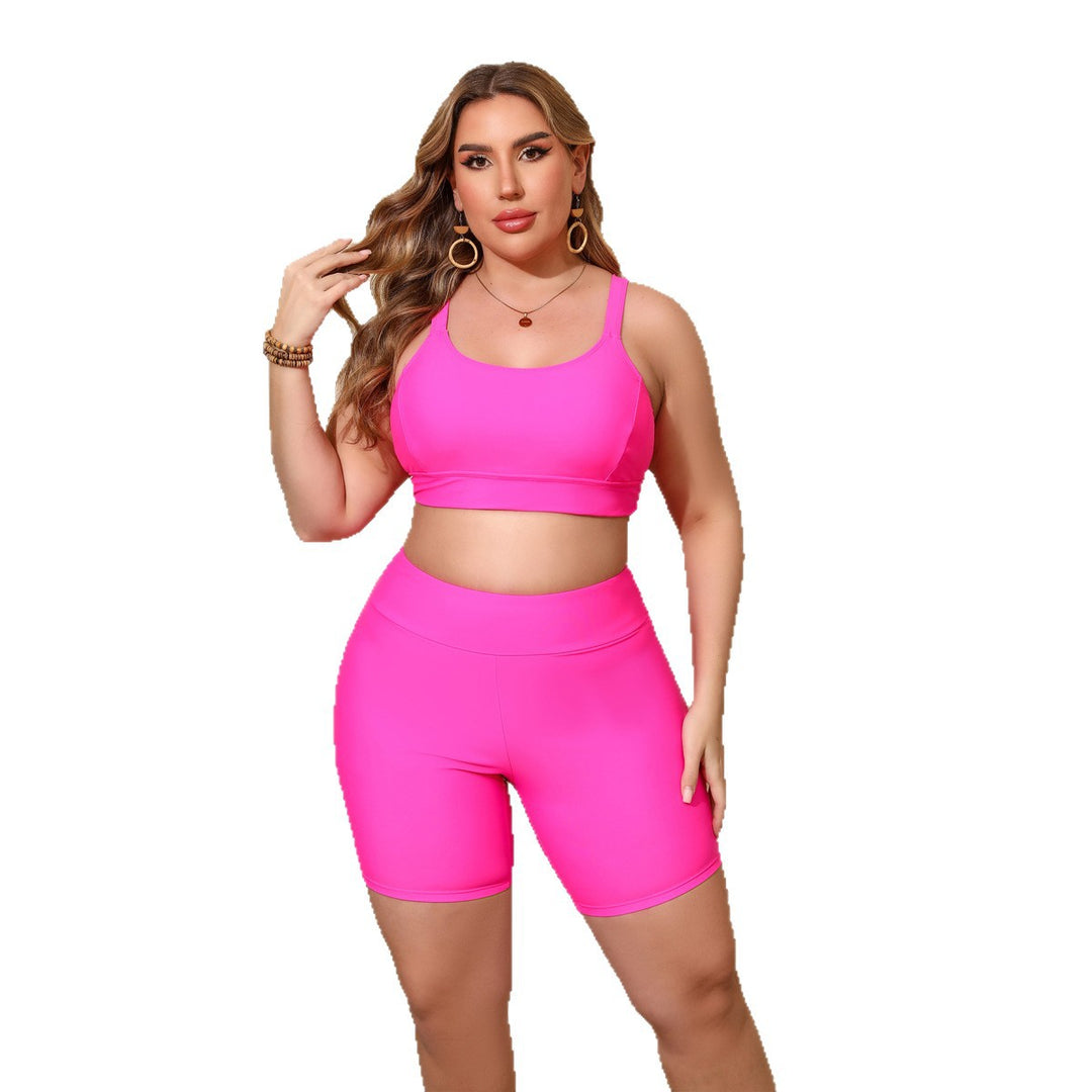 Damen Sportliches Crop-Top und Radlerhose Echo Archiv