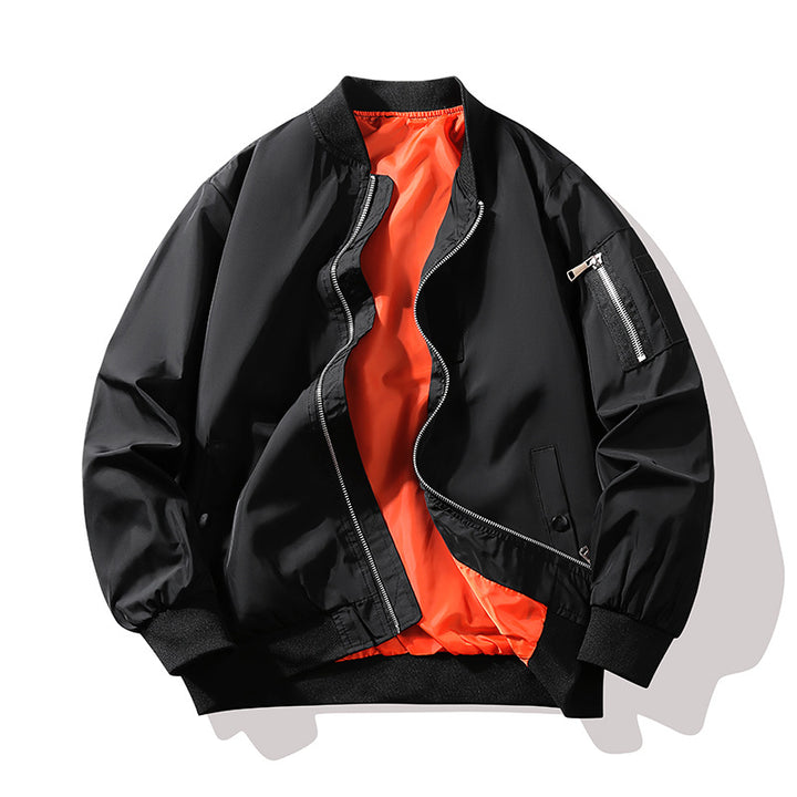 Herren Modische Bomberjacke mit leuchtendem Innenfutter Echo Archiv