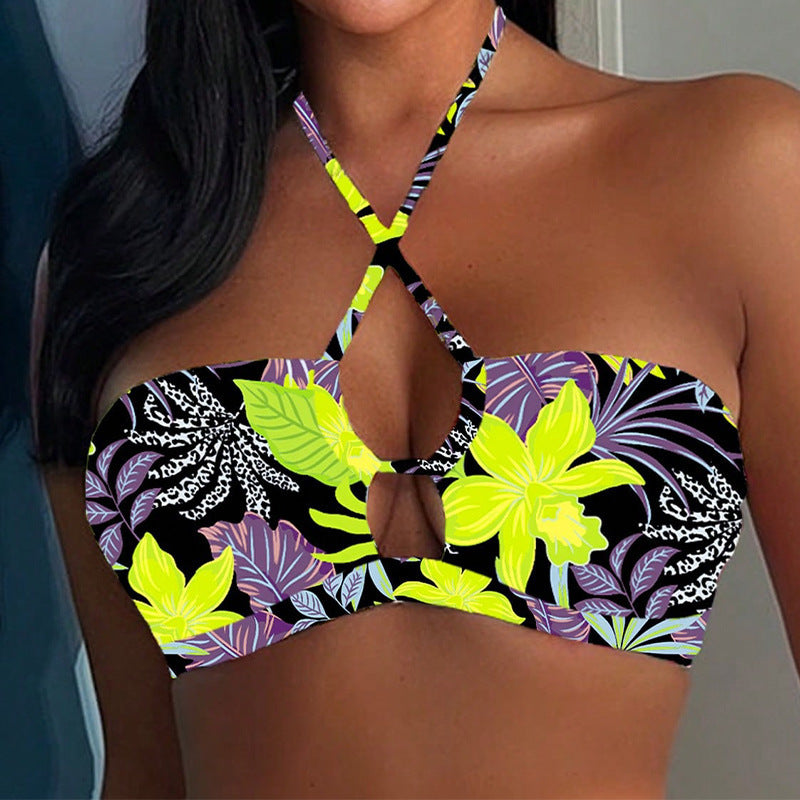 Damen Bandeau-Bikini mit modischem Wickeldetail Echo Archiv