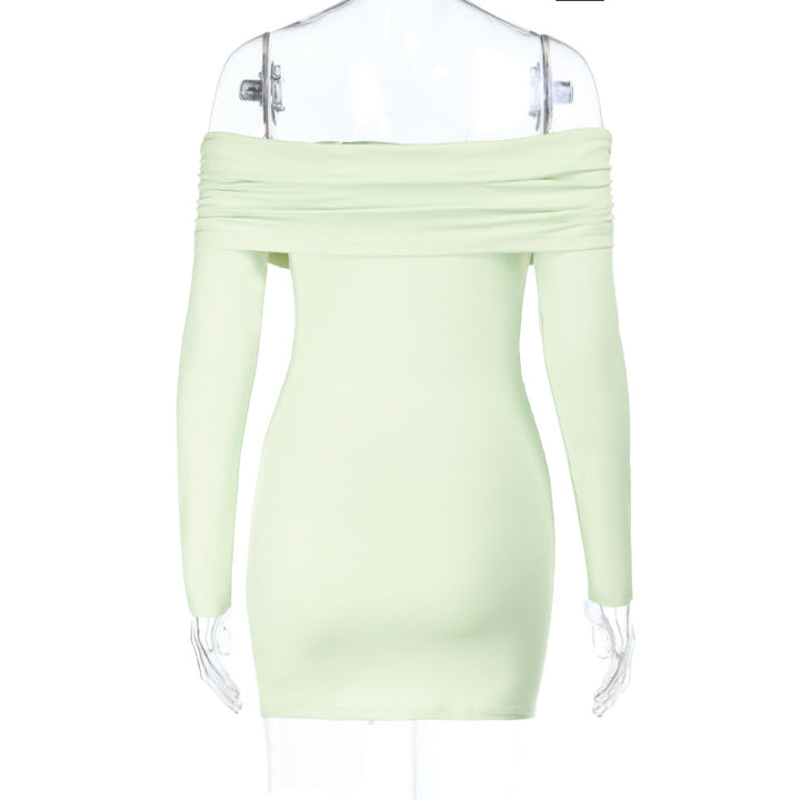 Damen figurbetontes Off-Shoulder Minikleid mit Raffung und eleganter Silhouette Echo Archiv