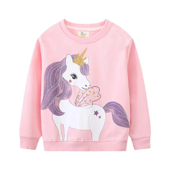 Mädchen Sweatshirt mit Einhorn-Applikation Echo Archiv