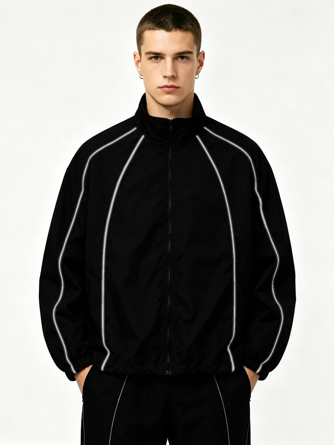 Herren Sportliche Laufjacke Echo Archiv