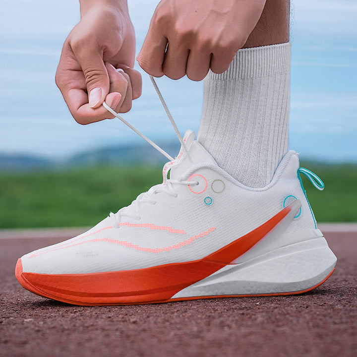 Unisex leichte Straßensneaker mit atmungsaktivem Strickobermaterial, reaktiver Hohlkern-Zwischensohle und griffiger Profilaußensohle – Norré