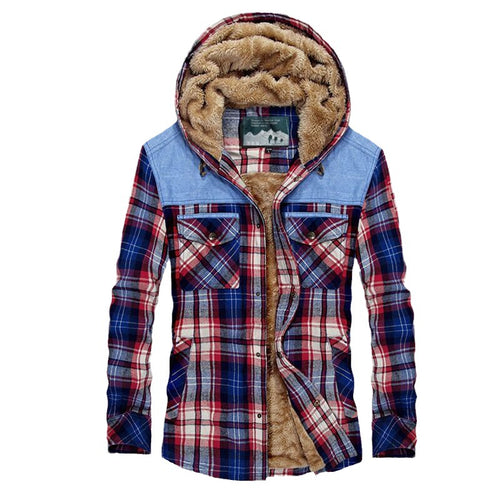 Herren Flanellhemdjacke mit Teddyfutter Echo Archiv