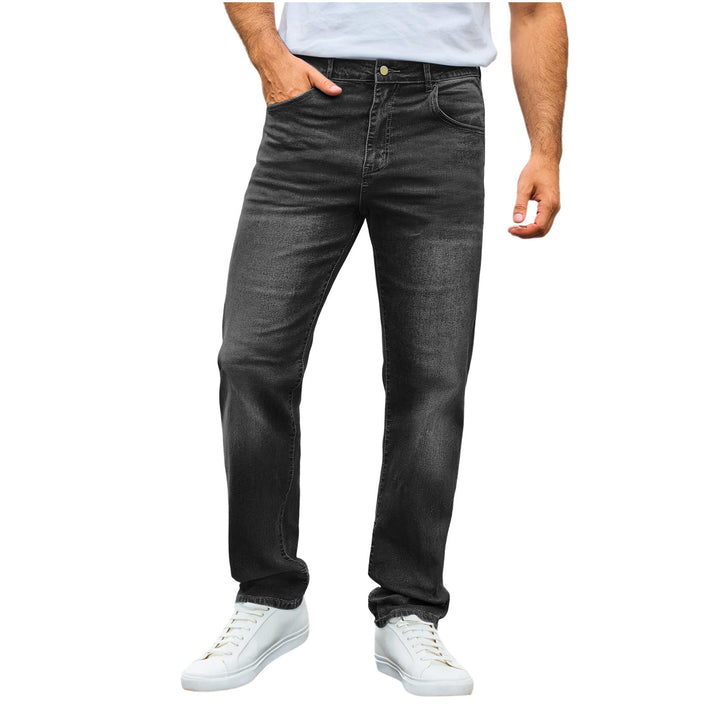 Herren nan lässige Straight-Leg-Jeans mit mittlerer Bundhöhe und Komfortstretch Echo Archiv