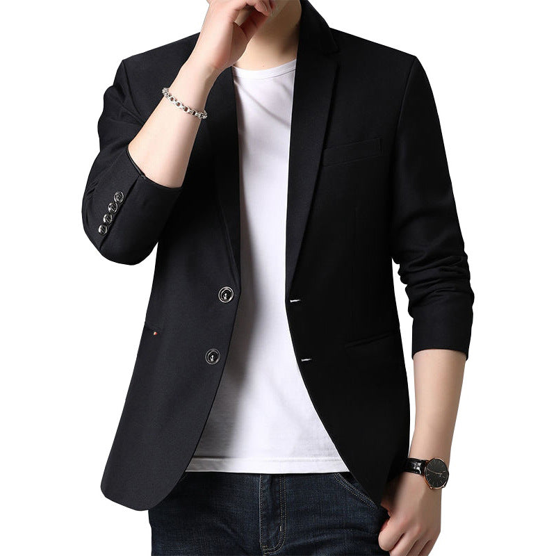 Herren Schlankes Business-Sakko mit minimalistischem Design und Stretch-Komfort – Tianoro