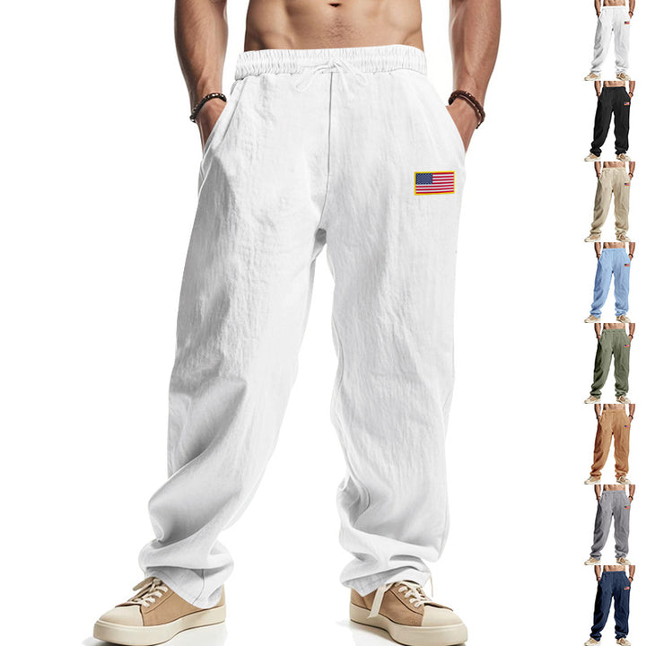 Herren lockere Freizeit-Hose mit elastischem Bund und seitlichen Taschen Echoarchiv