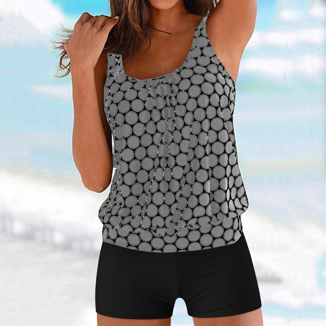 Damen eleganter Tankini mit modischem Muster Echo Archiv