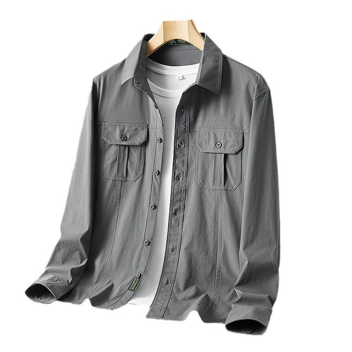 Herren Outdoor-Hemd mit Brustklappen, Ripstop-Gewebe und Regular-Fit Echo Archiv